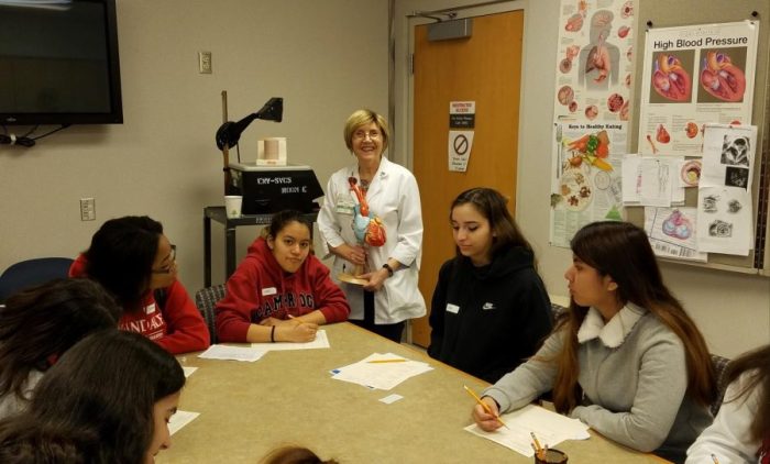 Nurse darla is interviewing ms goodwin